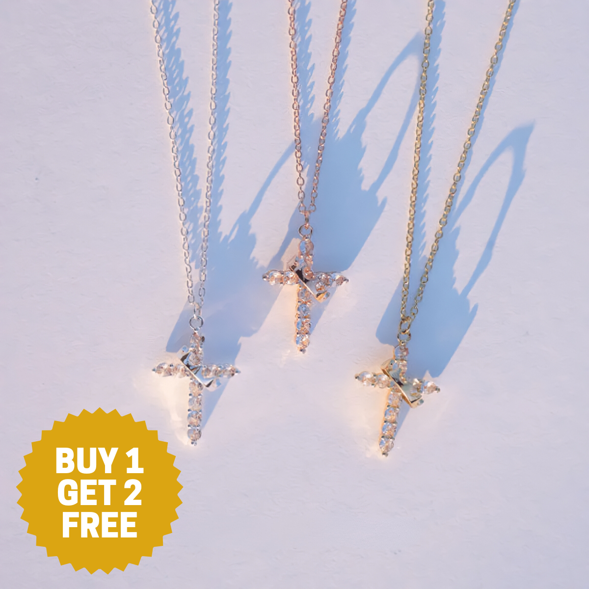 CROSS & CROWN NECKLACE