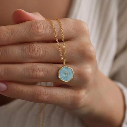 LUNA CROSS NECKLACE