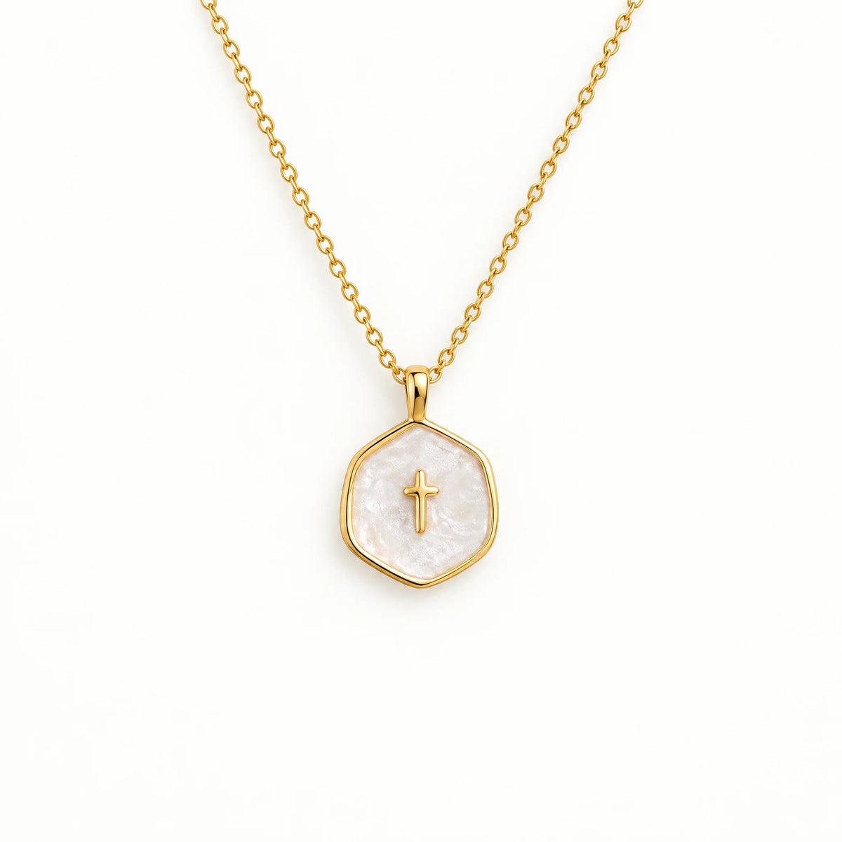 Medallion Cross Necklace