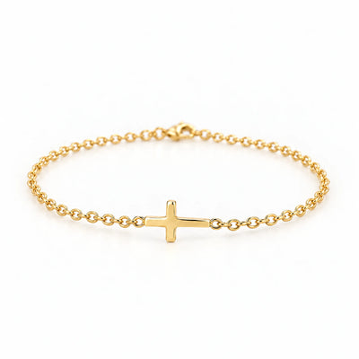 Sideways Cross Bracelet