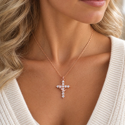 Crown Cross Necklace