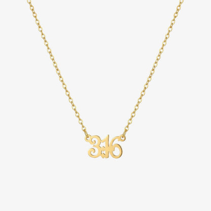 Scripture Necklace – personalized Bible verse Christian necklace in 18k gold and silver by Lainly™
