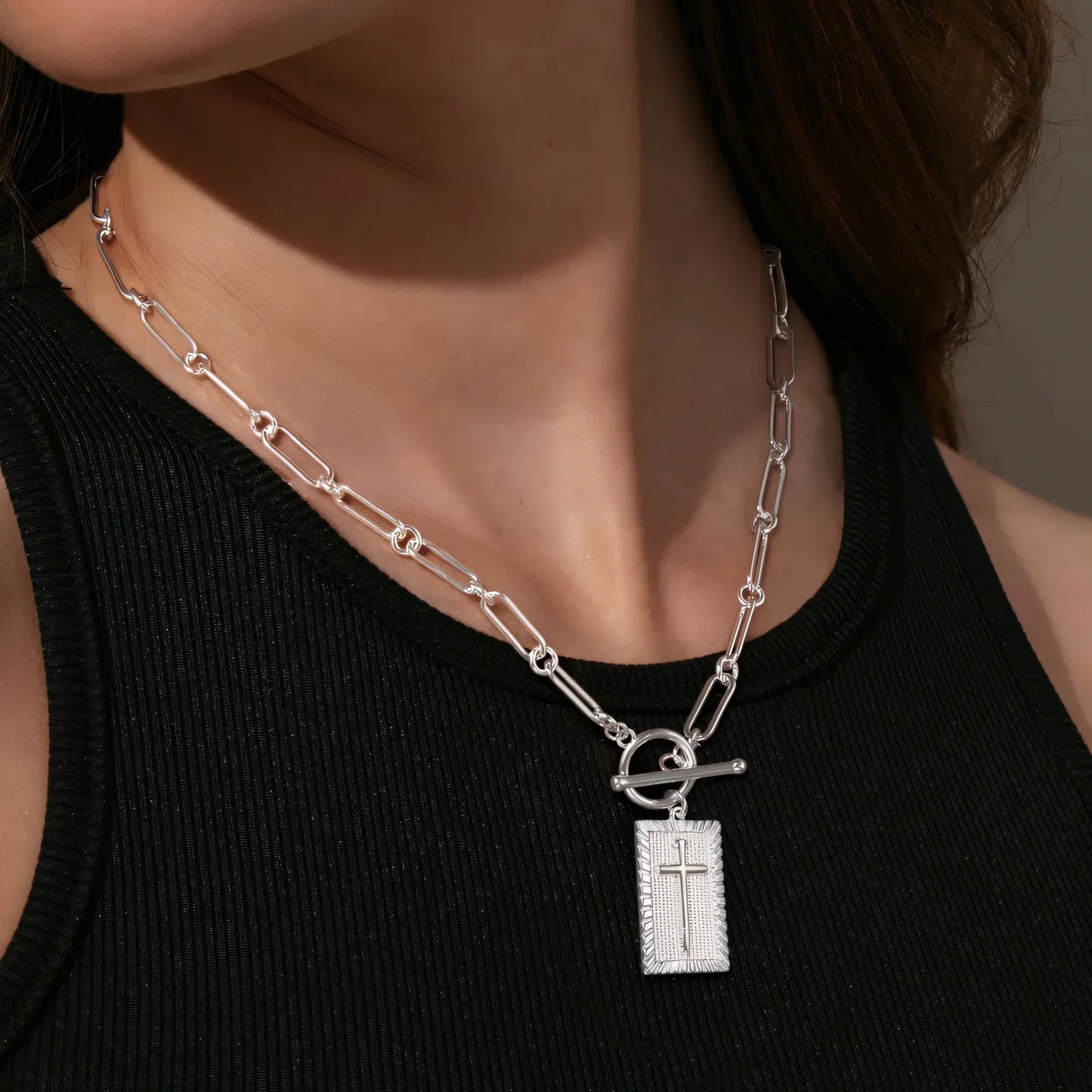 CROSS CHARM NECKLACE