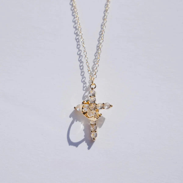 Cross & Crown Necklace