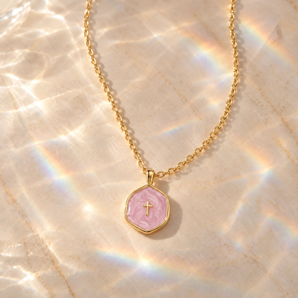 Medallion Cross Necklace