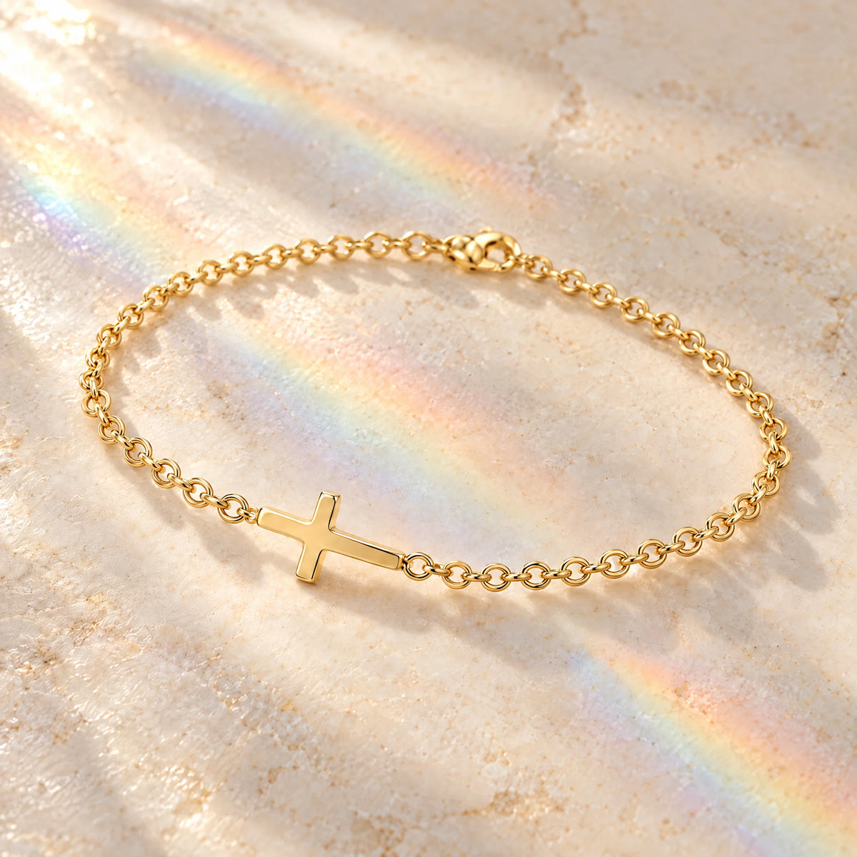 Sideways Cross Bracelet