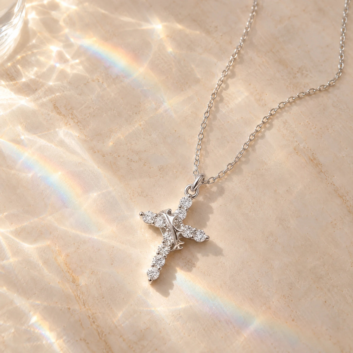 Crown Cross Necklace