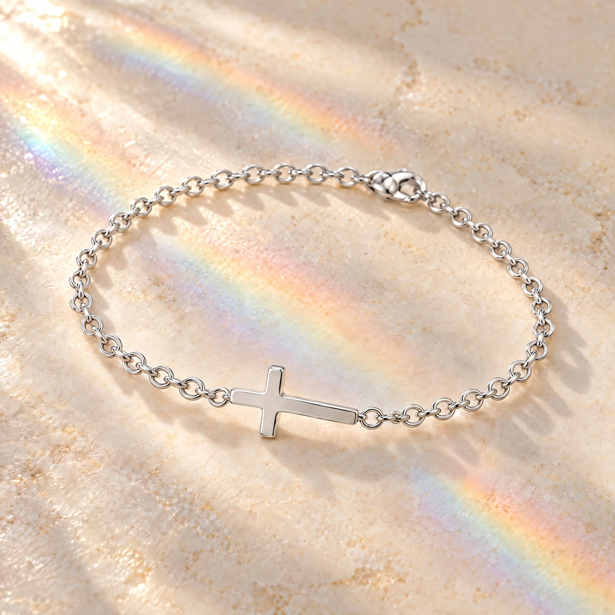 Sideways Cross Bracelet
