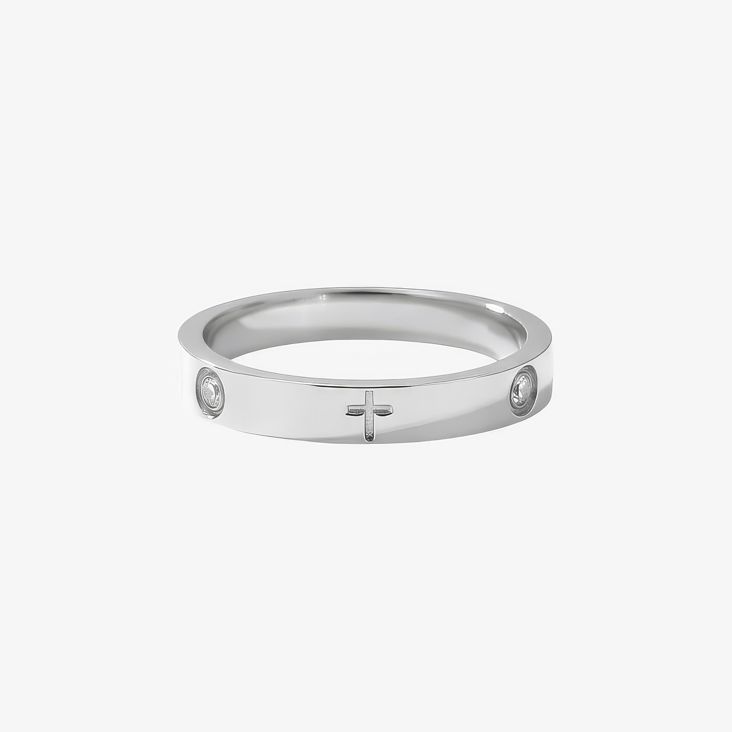 Crystal Cross Ring
