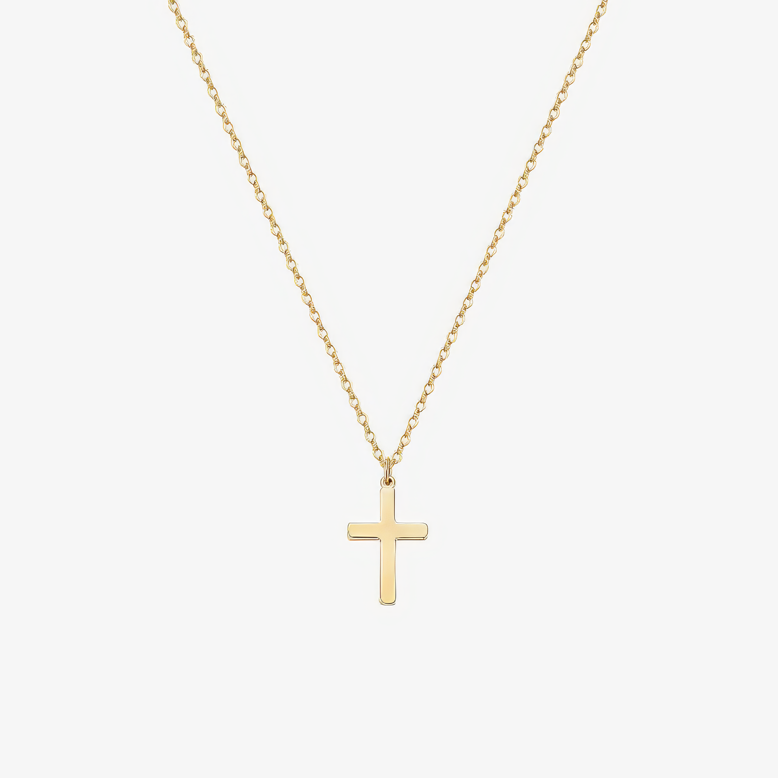 Classic Cross Necklace in 18k gold and silver – timeless minimalist Christian necklace by Lainly™