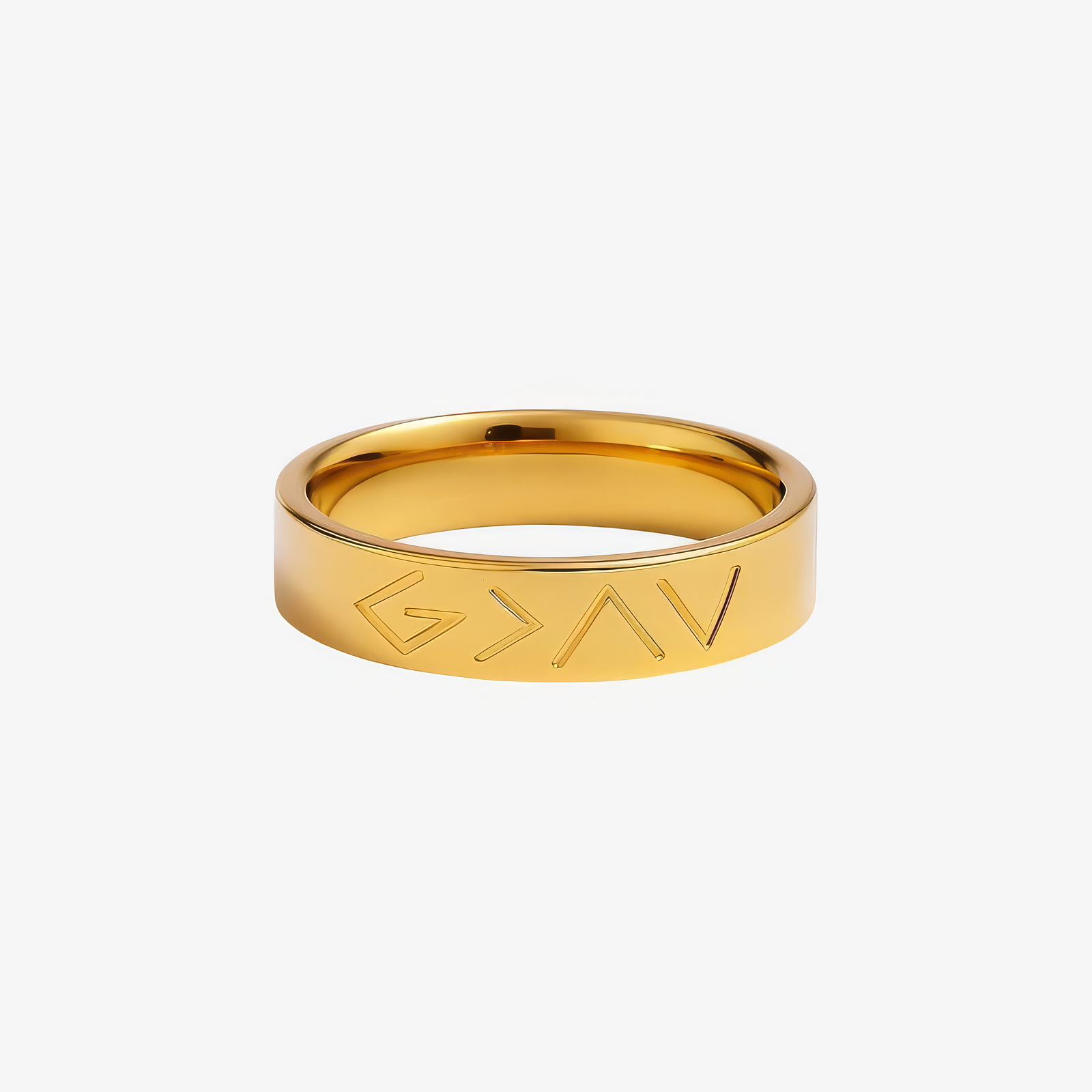 Highs & Lows Ring inspired by Psalm 139:8 – scripture Christian ring in 18k gold and silver by Lainly™